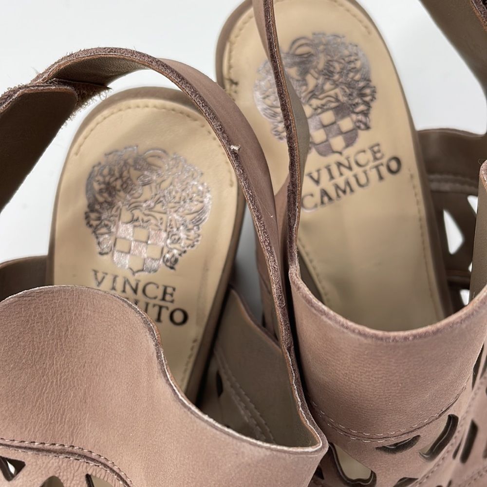 Vince Camuto Cutout Nubuck Sandals- Deverly - Picture 6 of 9